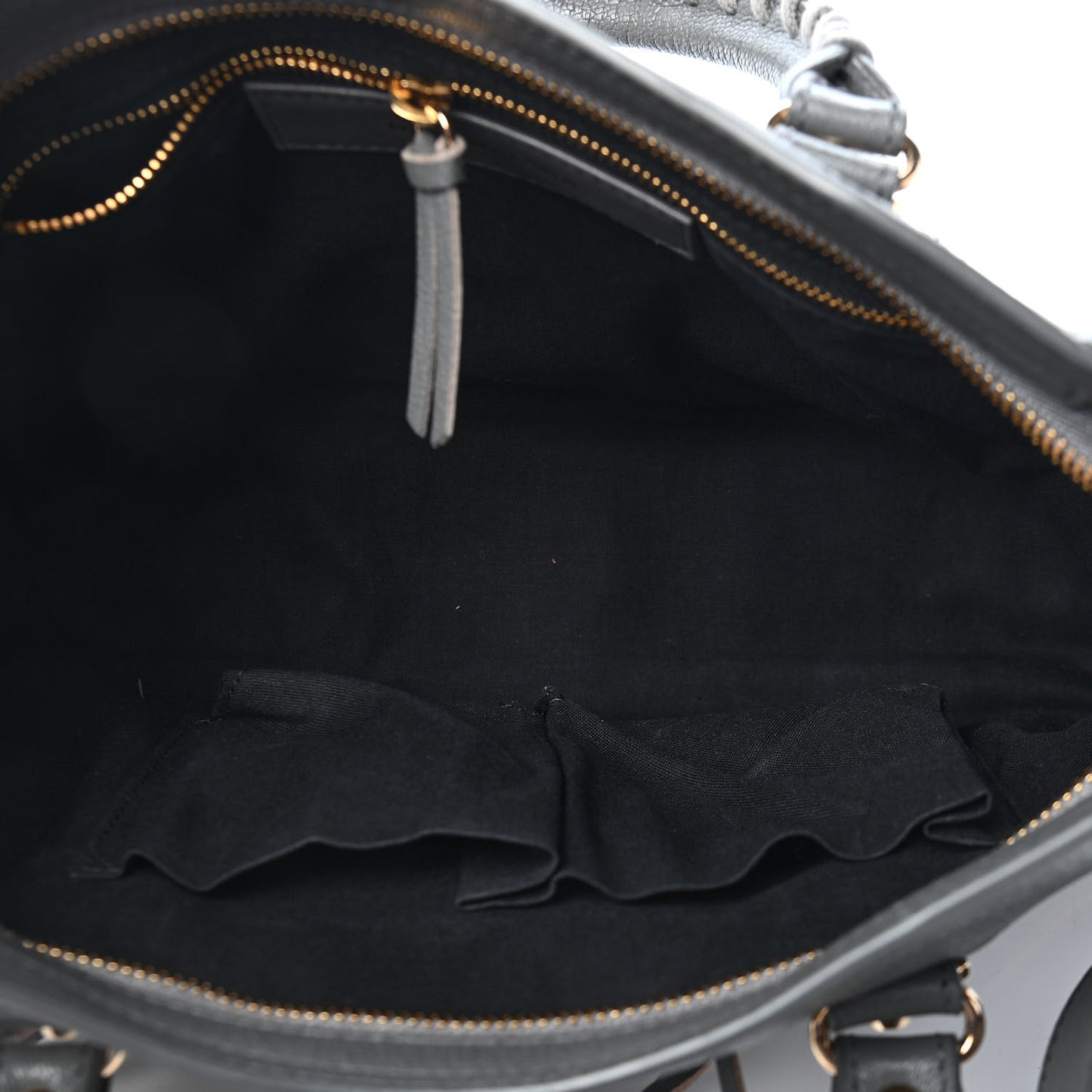 Chevre Gold Metallic Edge Hardware S City Gris Acier