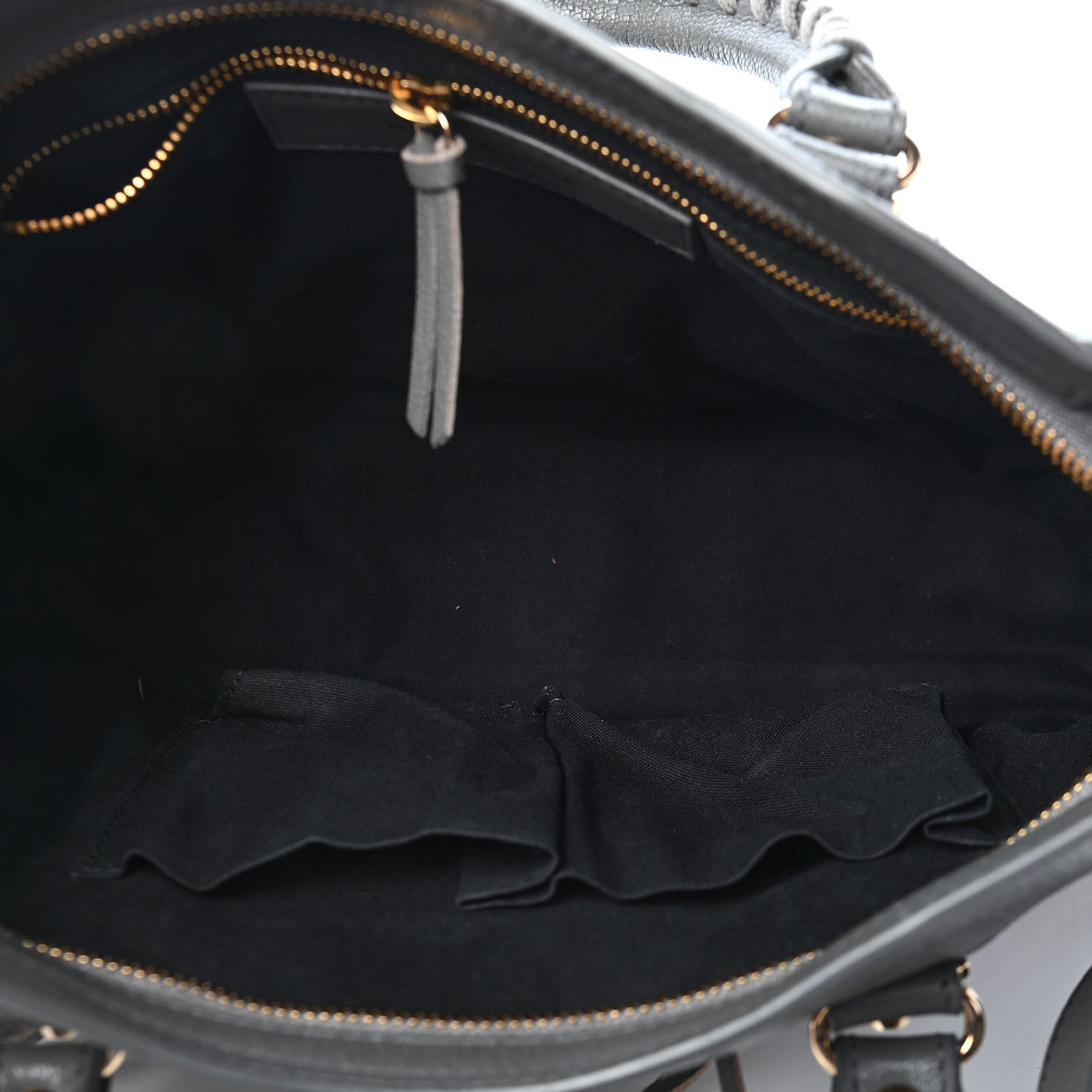 Balenciaga Chevre Gold Metallic Edge Hardware S City Gris Acier 5 of 9