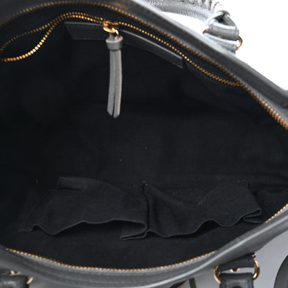 Balenciaga Chevre Gold Metallic Edge Hardware S City Gris Acier 5 of 9