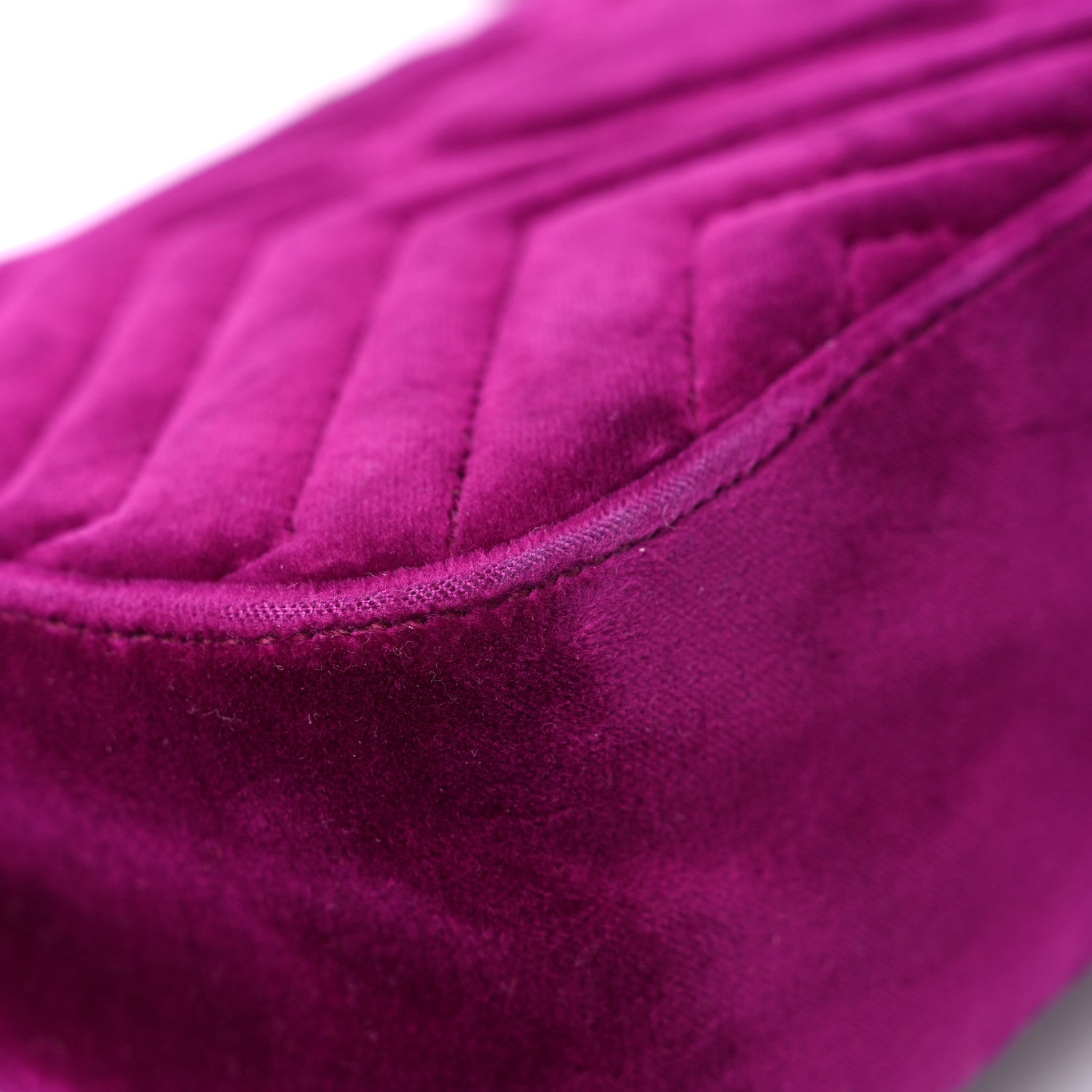 Gucci Velvet Matelasse Small GG Marmont Shoulder Bag Fuchsia Violet Cyclamen 10 of 18
