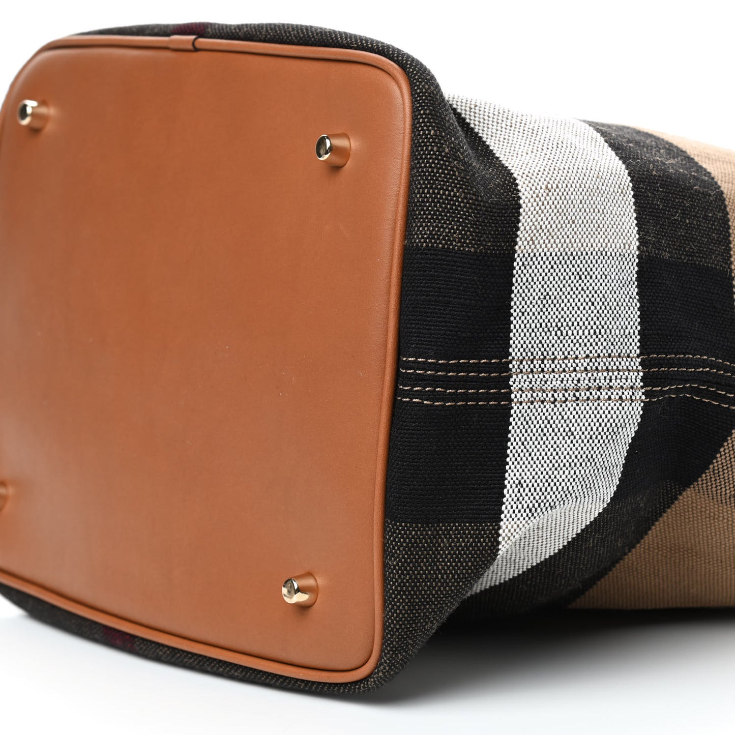Canvas Mega Check Medium Ashby Hobo Saddle Brown