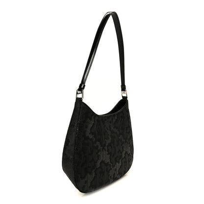 Prada Broccato Cleo Shoulder Bag Black 3 of 10