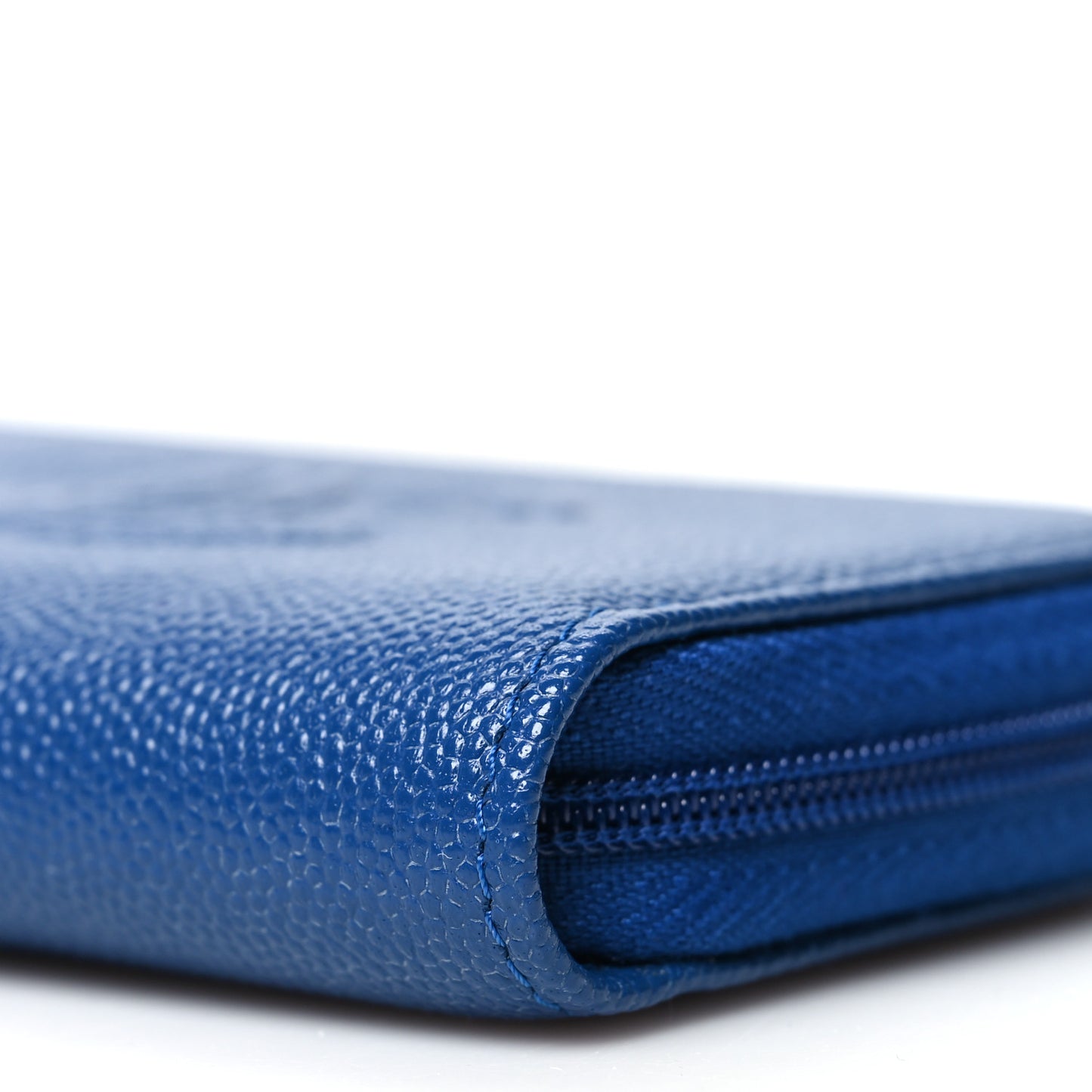 Caviar Timeless CC Zip Around Coin Purse Blue