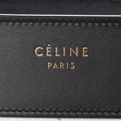 Celine Baby Grained Calfskin Tri-color Micro Luggage White Liquorice 6 of 13