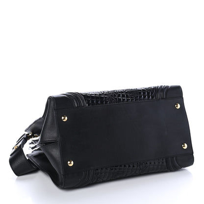 Versace Patent Micro Vanitas Icon Handbag Black 3 of 4