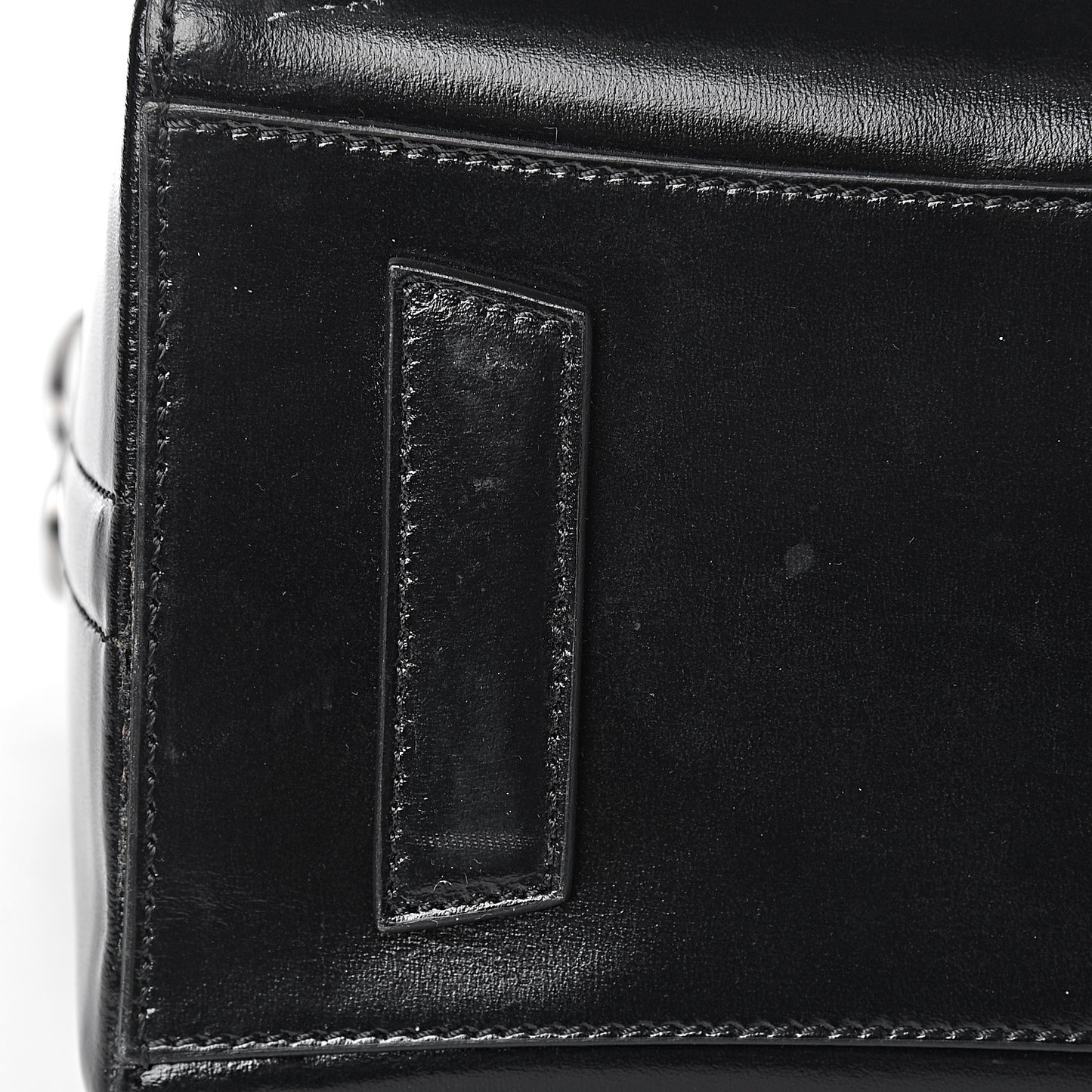 Shiny Lord Calfskin Small Antigona Black