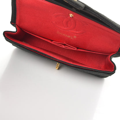 Chanel Jersey Quilted Small Double Flap Black 6 of 10