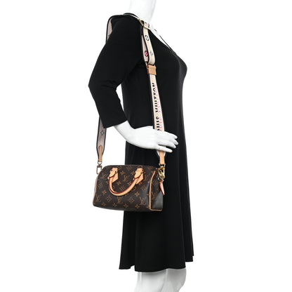 Louis Vuitton Monogram Speedy Bandouliere 20 Black 2 of 11