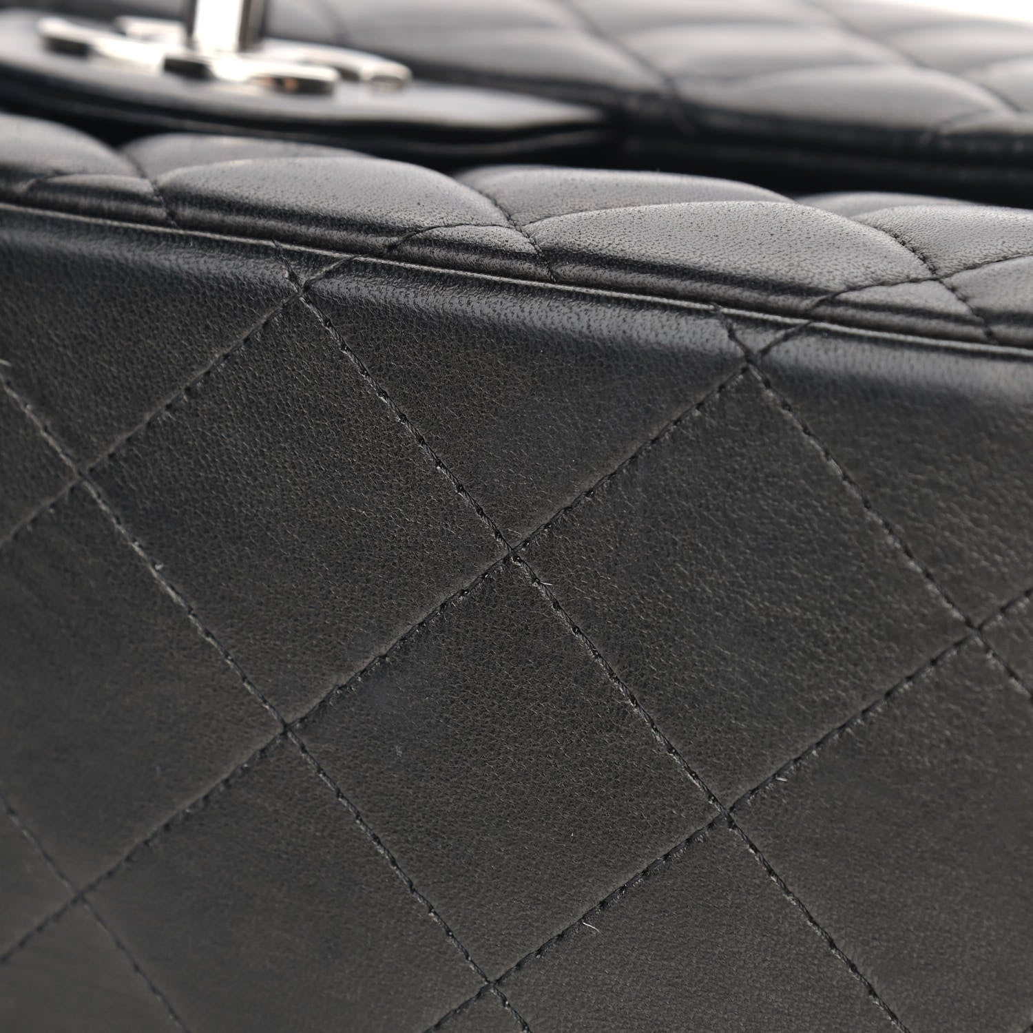 Chanel Lambskin Quilted Maxi Single Flap Black 21 of 22