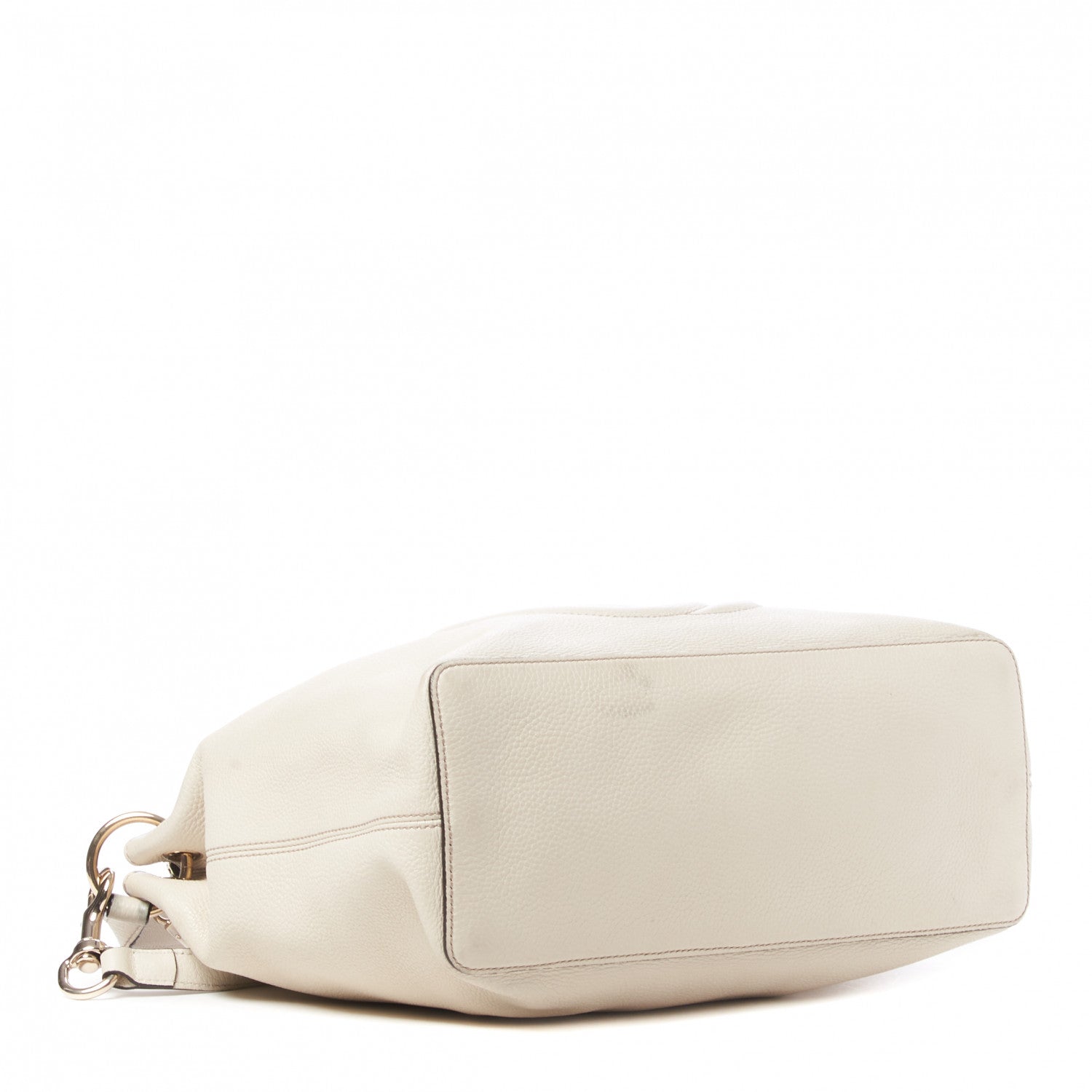 Gucci Pebbled Calfskin Large Soho Hobo Off White 4 of 12