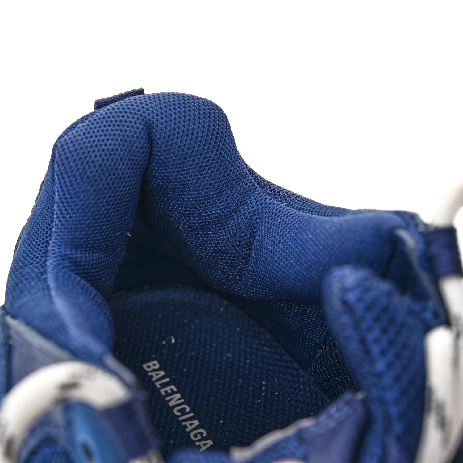 Balenciaga Fabric Mesh Washed Effect Womens Triple S Sneakers 39 Blue 13 of 13