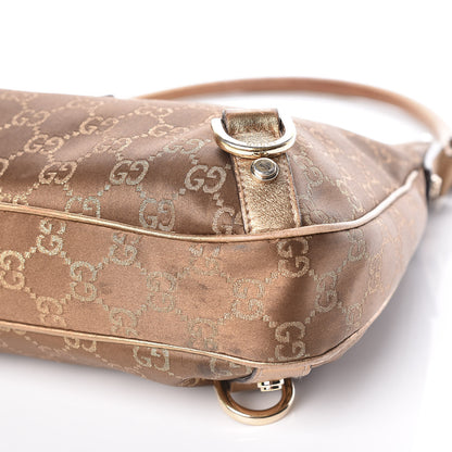 Gucci Satin Monogram Medium Abbey D Hobo Bronze 6 of 15