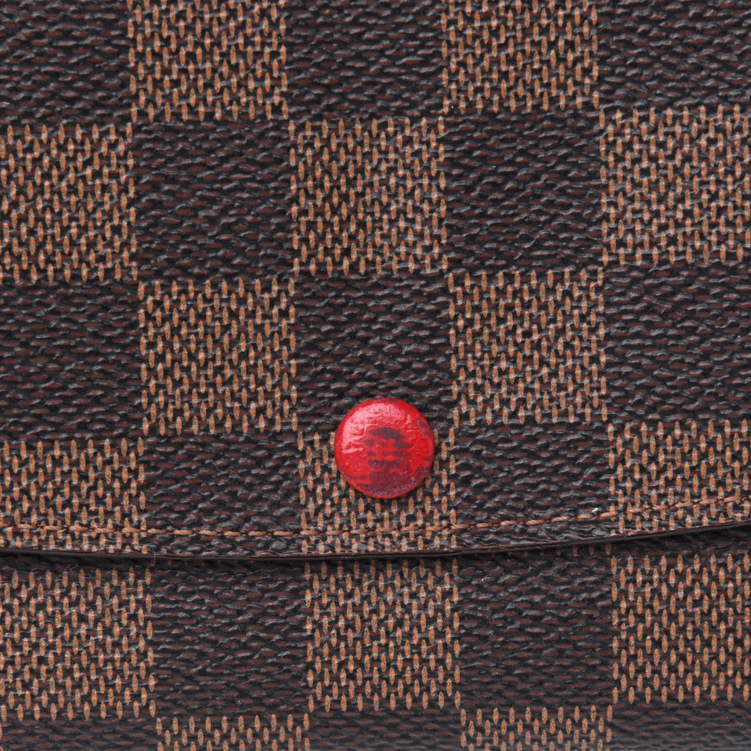 Louis Vuitton Damier Ebene Emilie Wallet Red 19 of 19