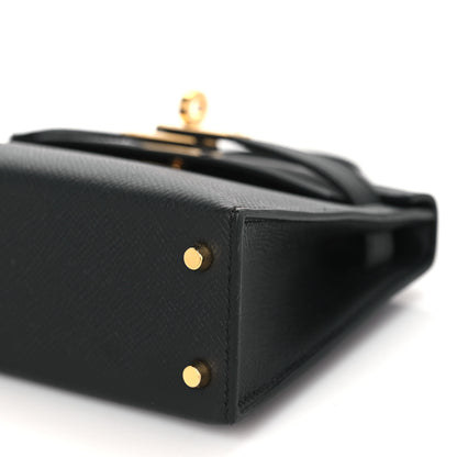 Hermes Epsom Mini Kelly Sellier 20 Black 10 of 11