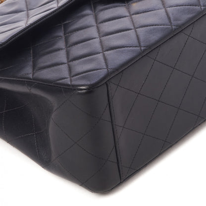 Chanel Lambskin Quilted XL Jumbo Single Flap Black 6 of 10