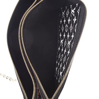 Louis Vuitton Monogram Giant Jungle Pochette Double Zip Black 6 of 10