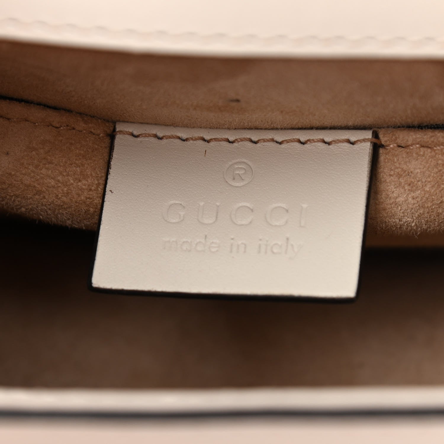 Gucci Calfskin Mini Sylvie Chain Shoulder Bag White 6 of 14