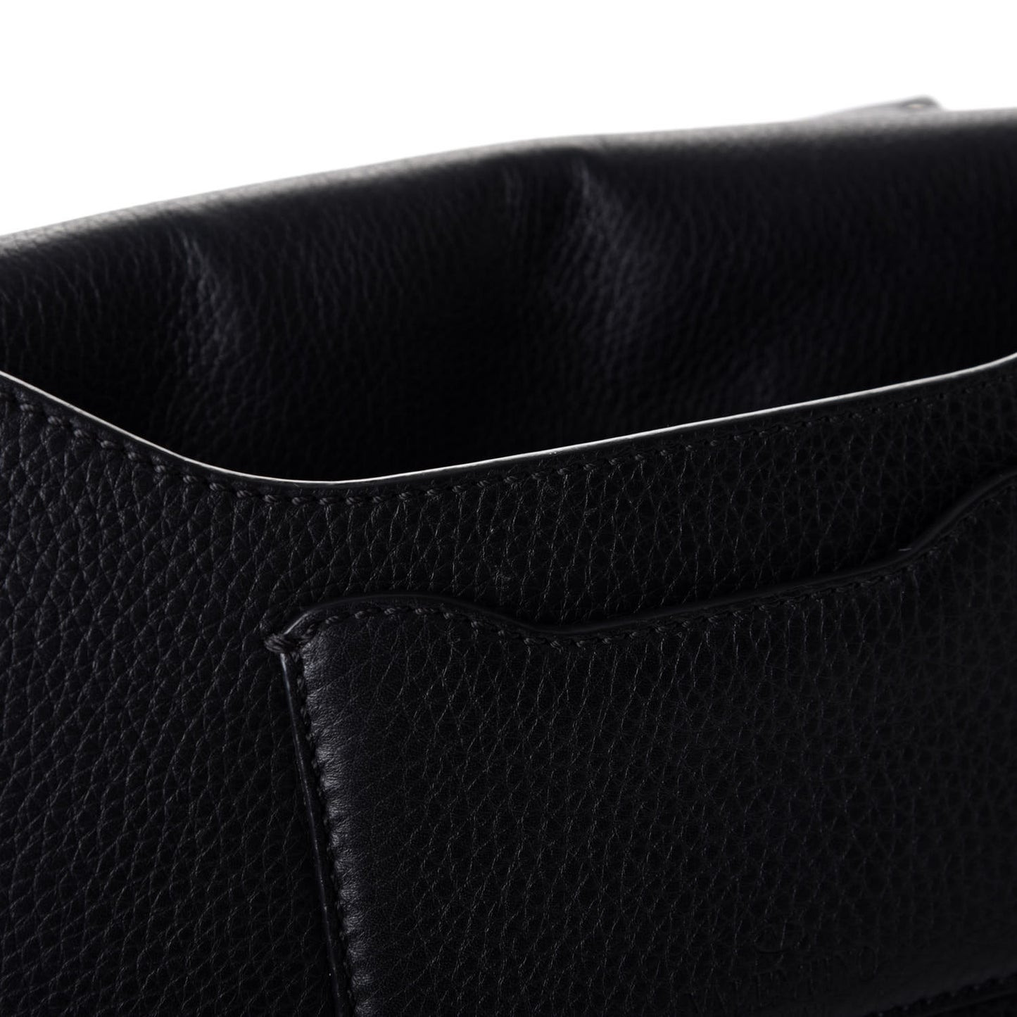 Vitello Large Rockstud Halfmoon Saddle Bag Black
