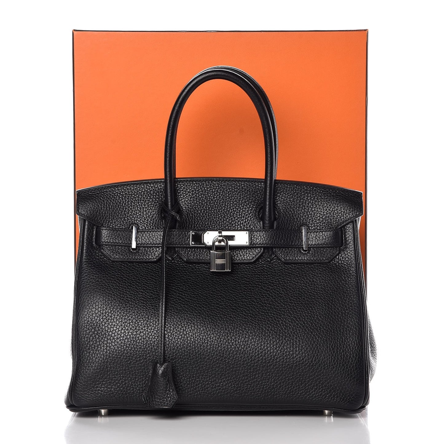 Taurillon Clemence Birkin 30 Black