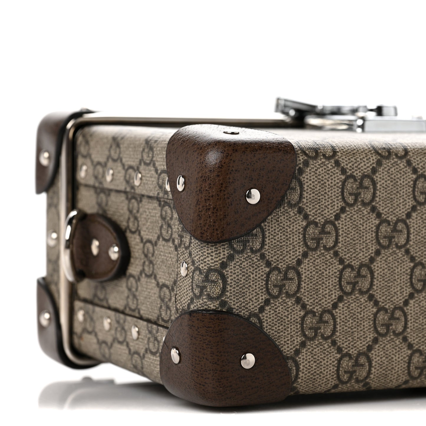 GG Supreme Monogram Globe-Trotter Beauty Case Brown
