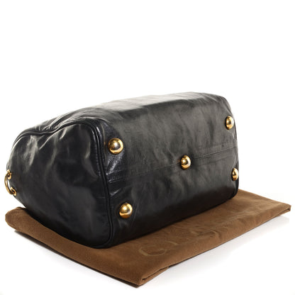 Gucci Leather Medium Babouska Boston Black 4 of 7