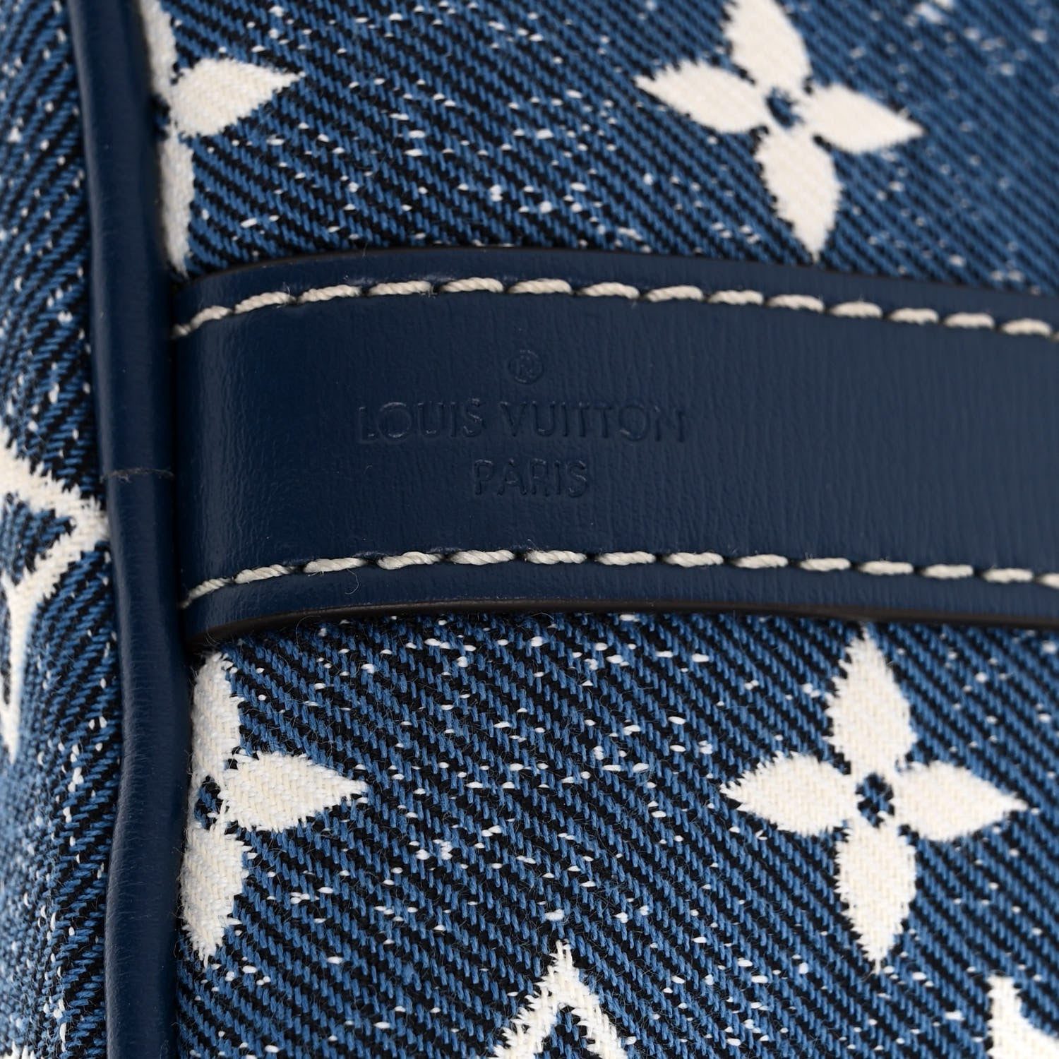 Louis Vuitton Monogram Jacquard Denim Speedy Bandouliere 25 Bleu 7 of 10