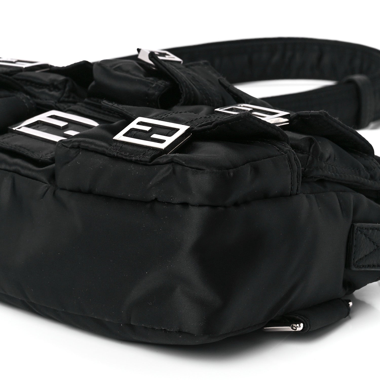 Fendi Econyl Cuoio Romano Multipocket Baguette Black 13 of 13