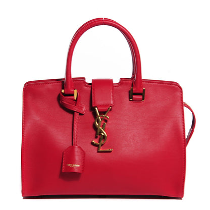 Saint Laurent Calfskin Baby Monogram Cabas Red 1 of 8