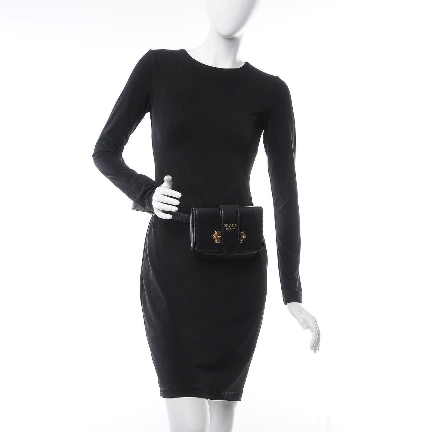 City Calf Cahier Belt Bag Nero Black