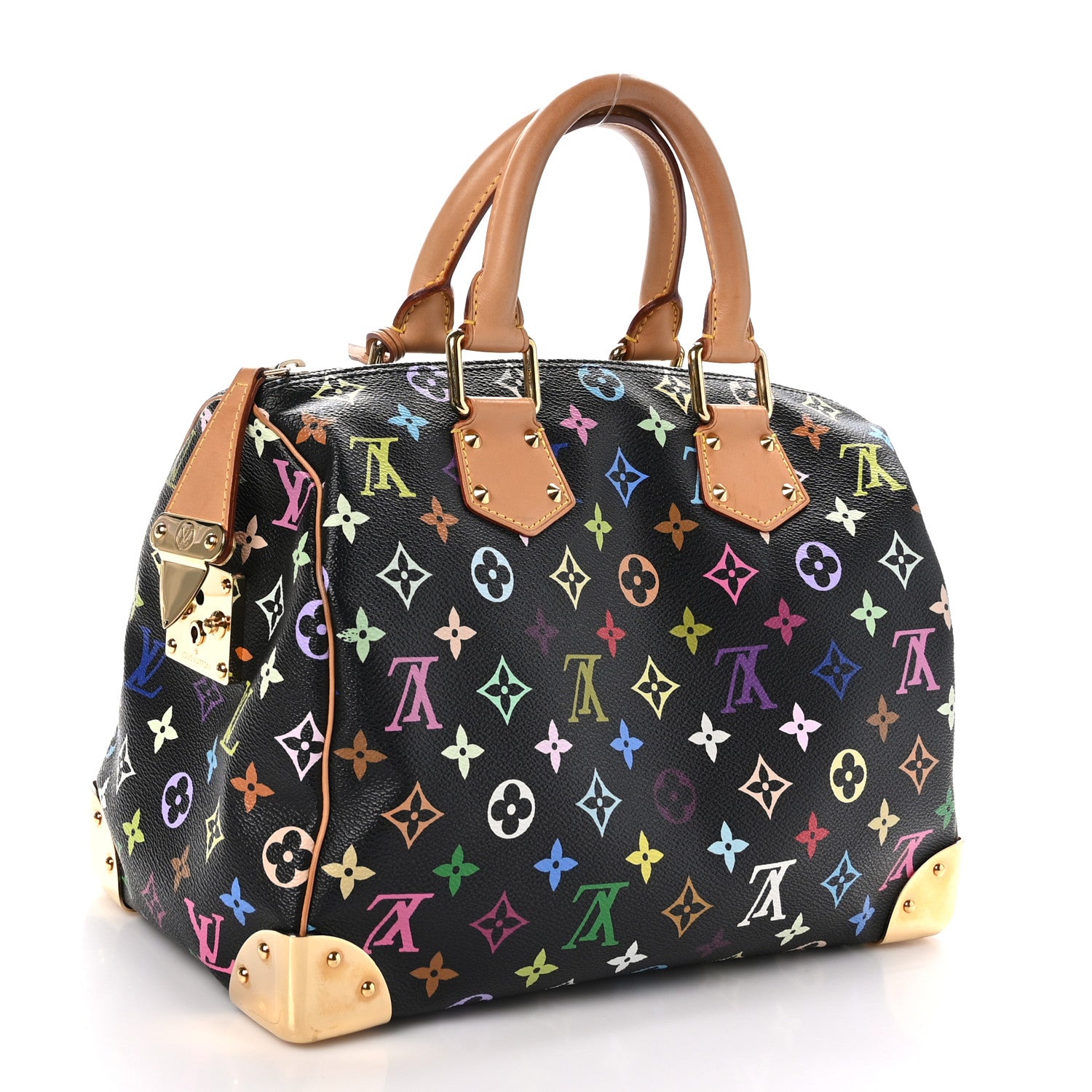 Louis Vuitton Monogram Multicolor Speedy 30 Black 2 of 10