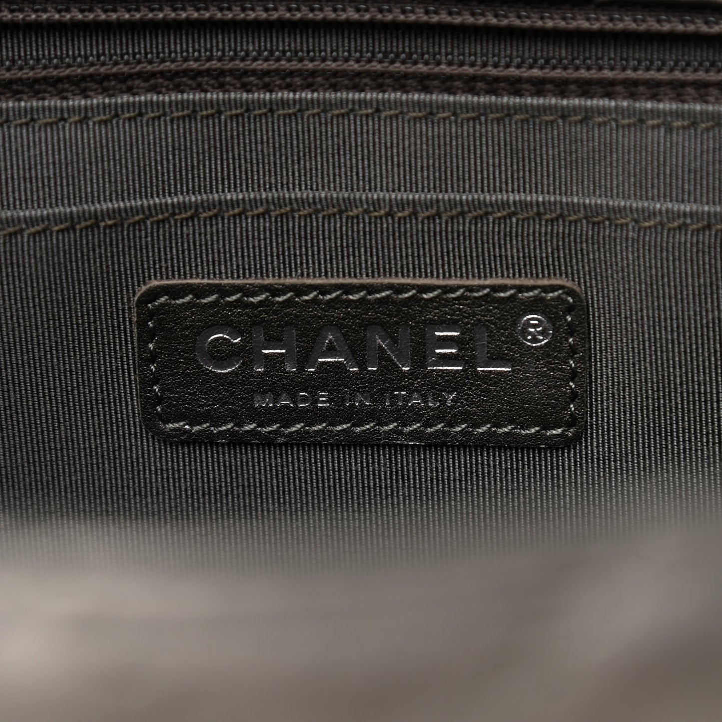 Metallic Calfskin Quilted Small XXL Travel Flap Bag Dark Silver