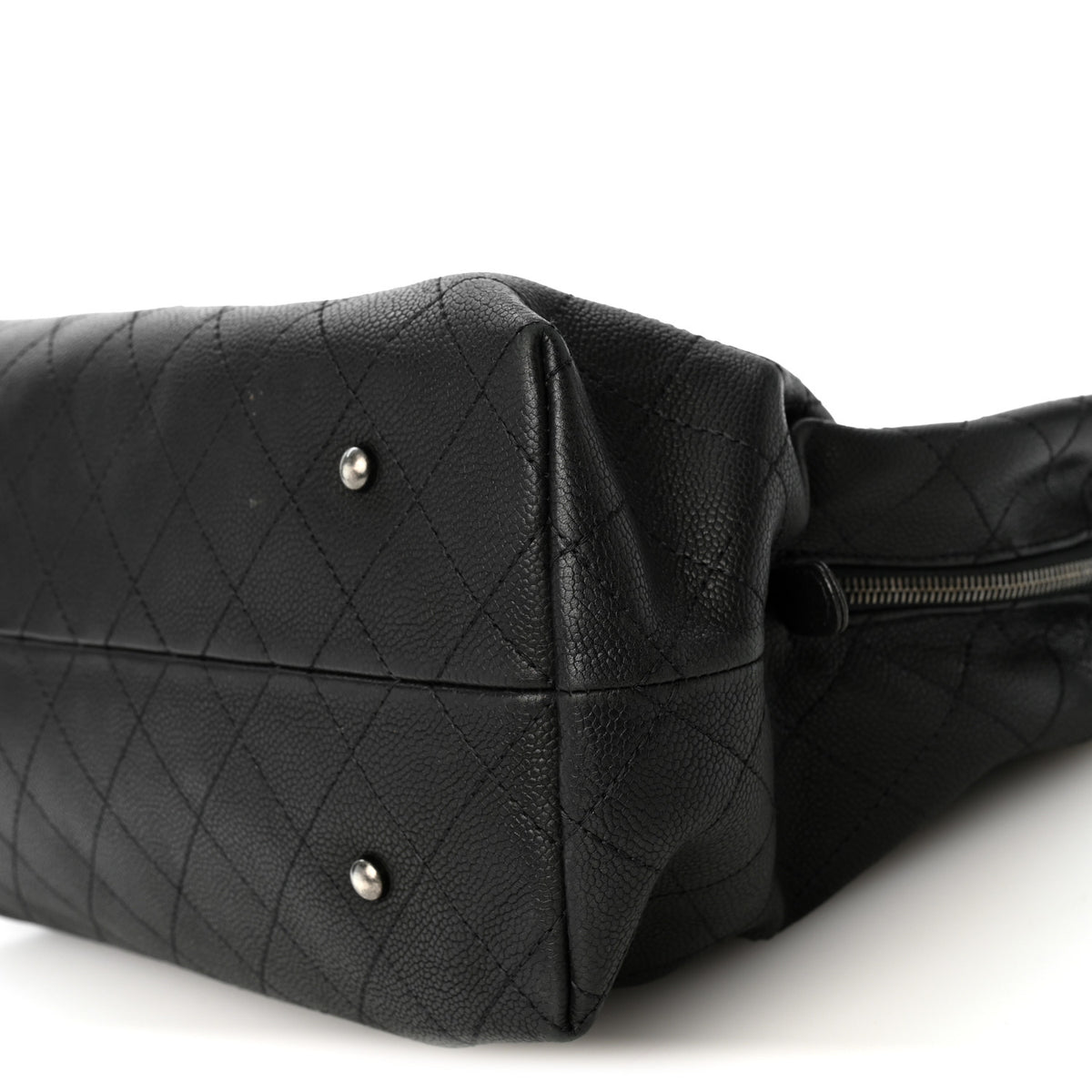 Chanel Grained Vegetal Calfskin Urban Shopping Tote Black 11 of 11