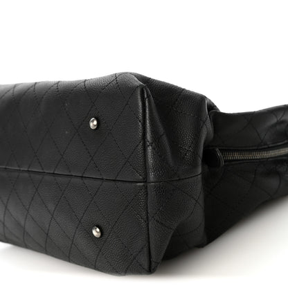 Chanel Grained Vegetal Calfskin Urban Shopping Tote Black 11 of 11