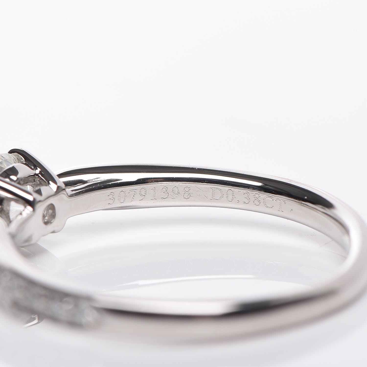 Tiffany Platinum Diamond .38ct Round Brilliant Harmony Engagement Ring 50 5.25 5 of 5