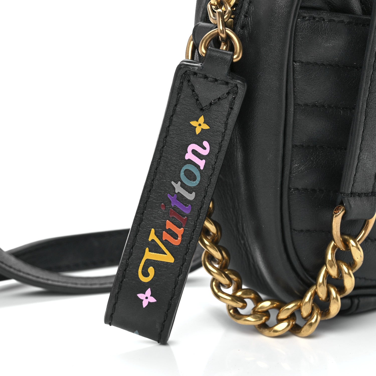 Louis Vuitton Calfskin New Wave Camera Bag Black 8 of 12