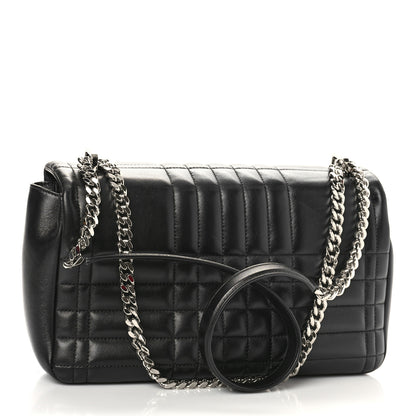 Burberry Lambskin Quilted Medium Lola Bag Black 2 of 7