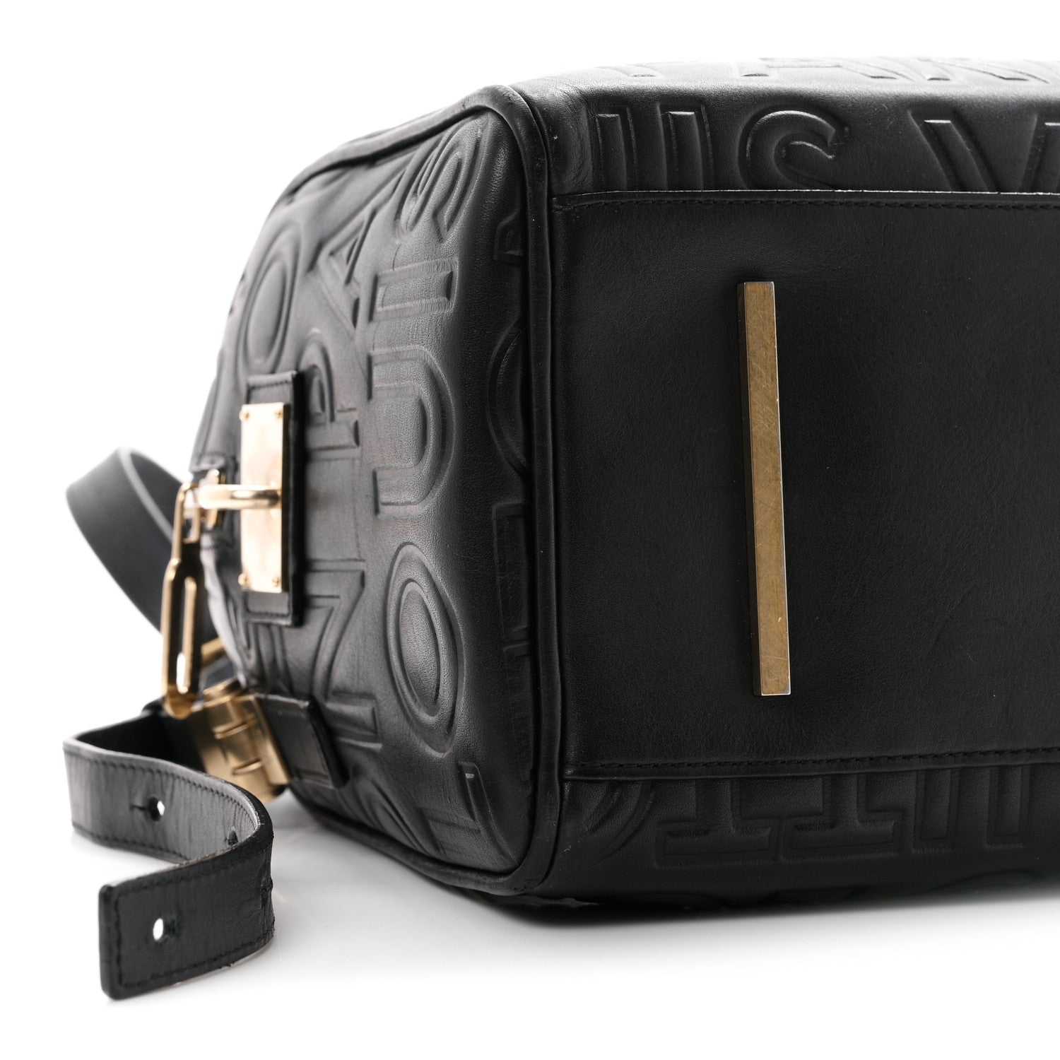 Louis Vuitton Calfskin Embossed Mini Cube Speedy Black 9 of 10