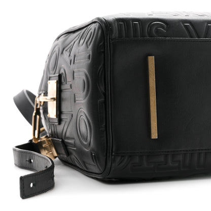 Louis Vuitton Calfskin Embossed Mini Cube Speedy Black 9 of 10