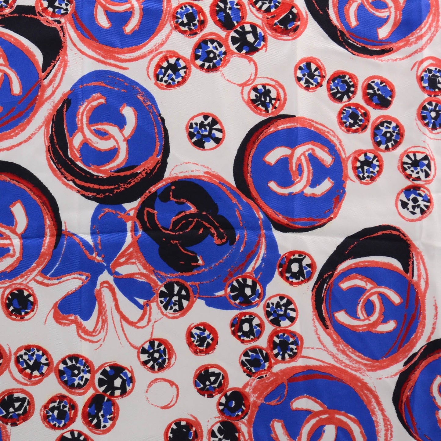 Silk CC Bubble Clover Scarf