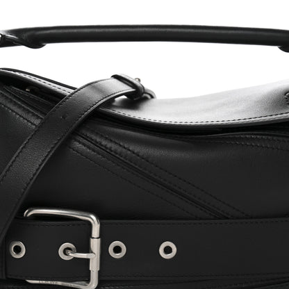 Loewe Shiny Calfskin Small Puzzle Biker Bag Black 8 of 10