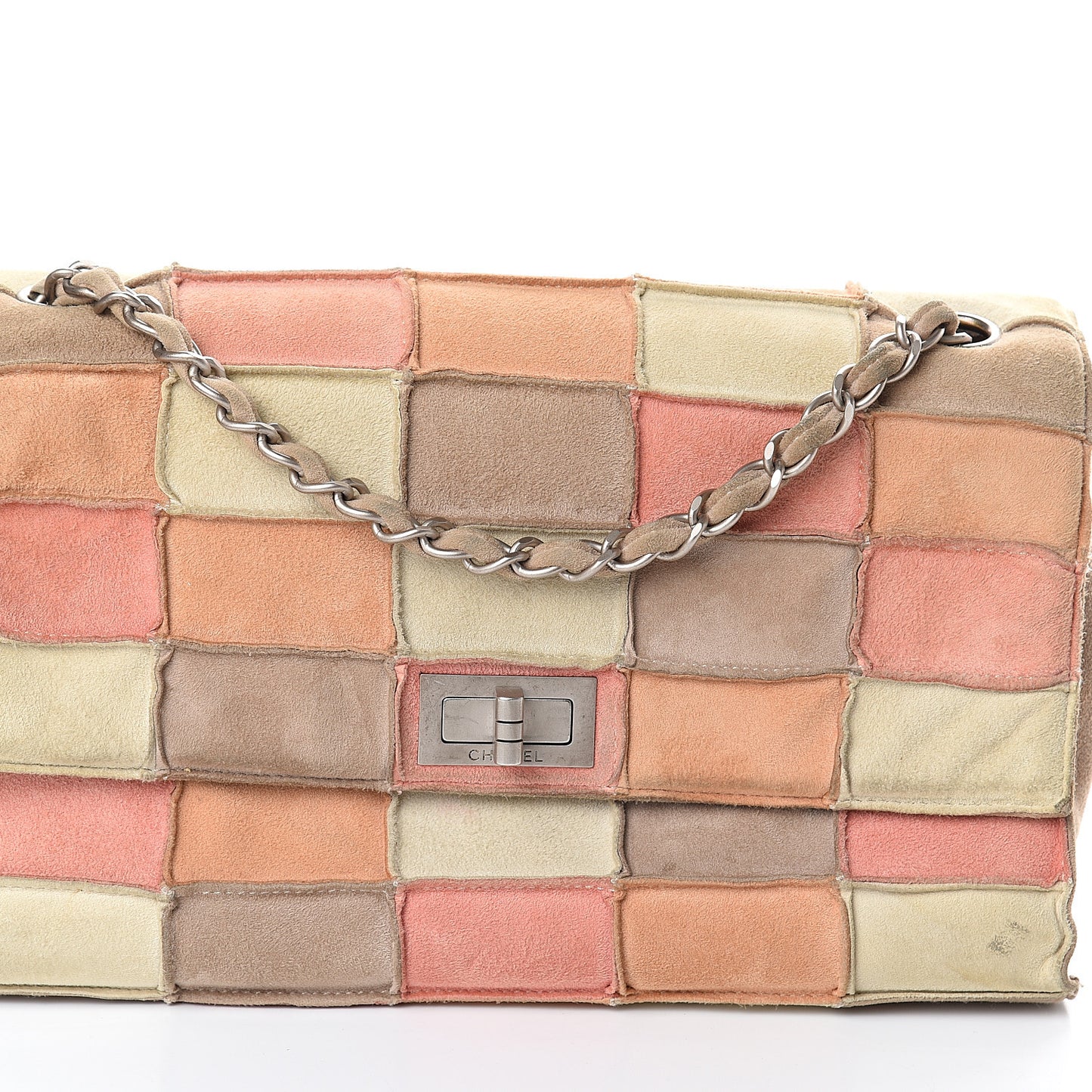 Suede Chocolate Bar Mademoiselle Flap Multicolor