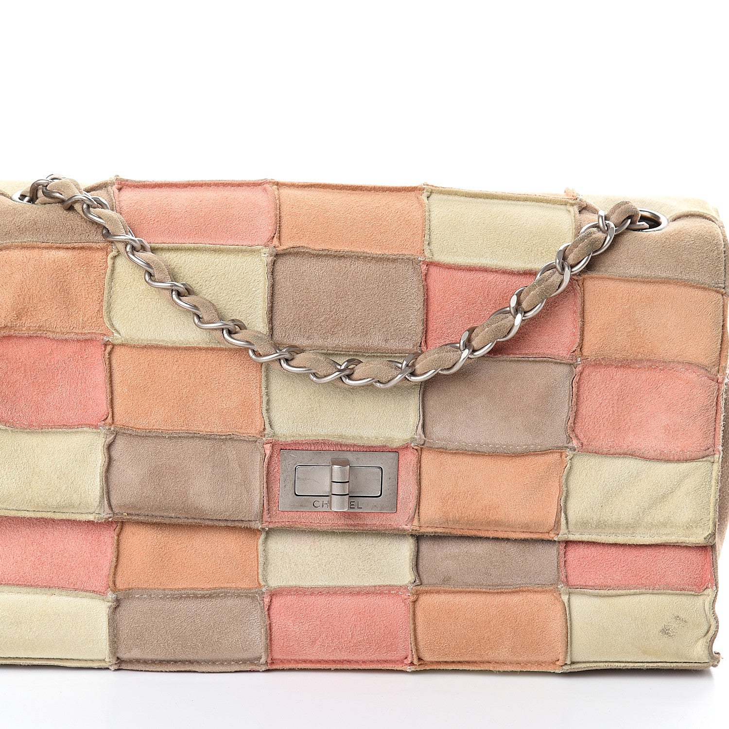 Chanel Suede Chocolate Bar Mademoiselle Flap Multicolor 7 of 9