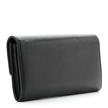 Chanel Caviar Timeless CC Large Gusset Flap Wallet Black 3 of 13