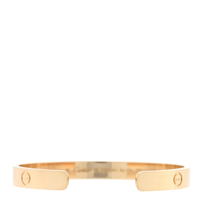 Cartier 18K Yellow Gold LOVE Cuff Bracelet 16 2 of 4
