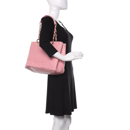 Chanel Caviar Quilted Grand Shopping Tote GST Pink 2 of 14