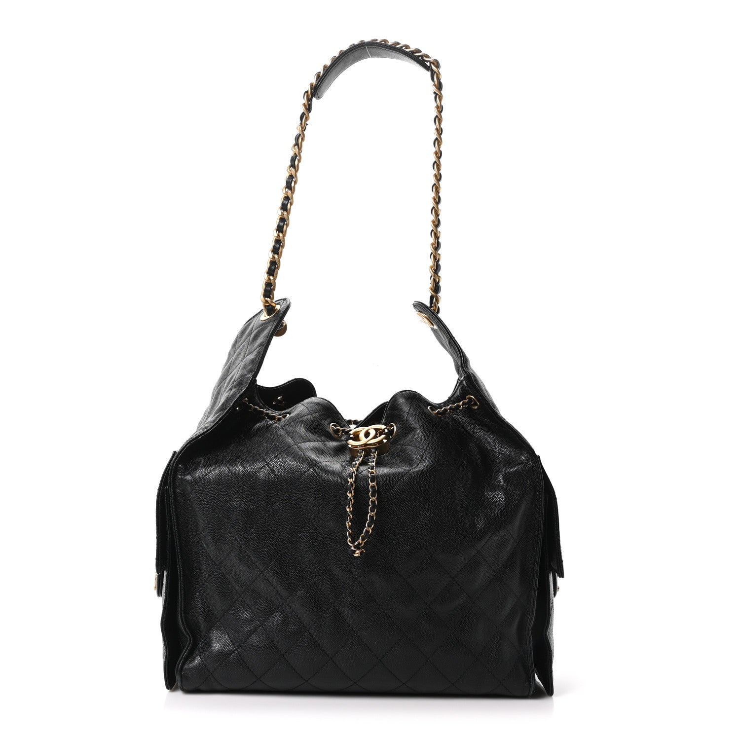 Chanel Caviar Quilted Medium Chanel 25 Handbag Black 1 of 12