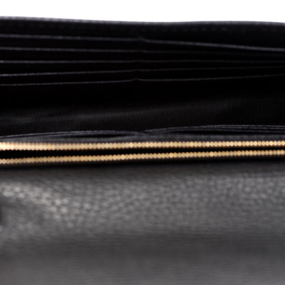 Gucci Dollar Calfskin Interlocking G Chain Wallet Black 6 of 14
