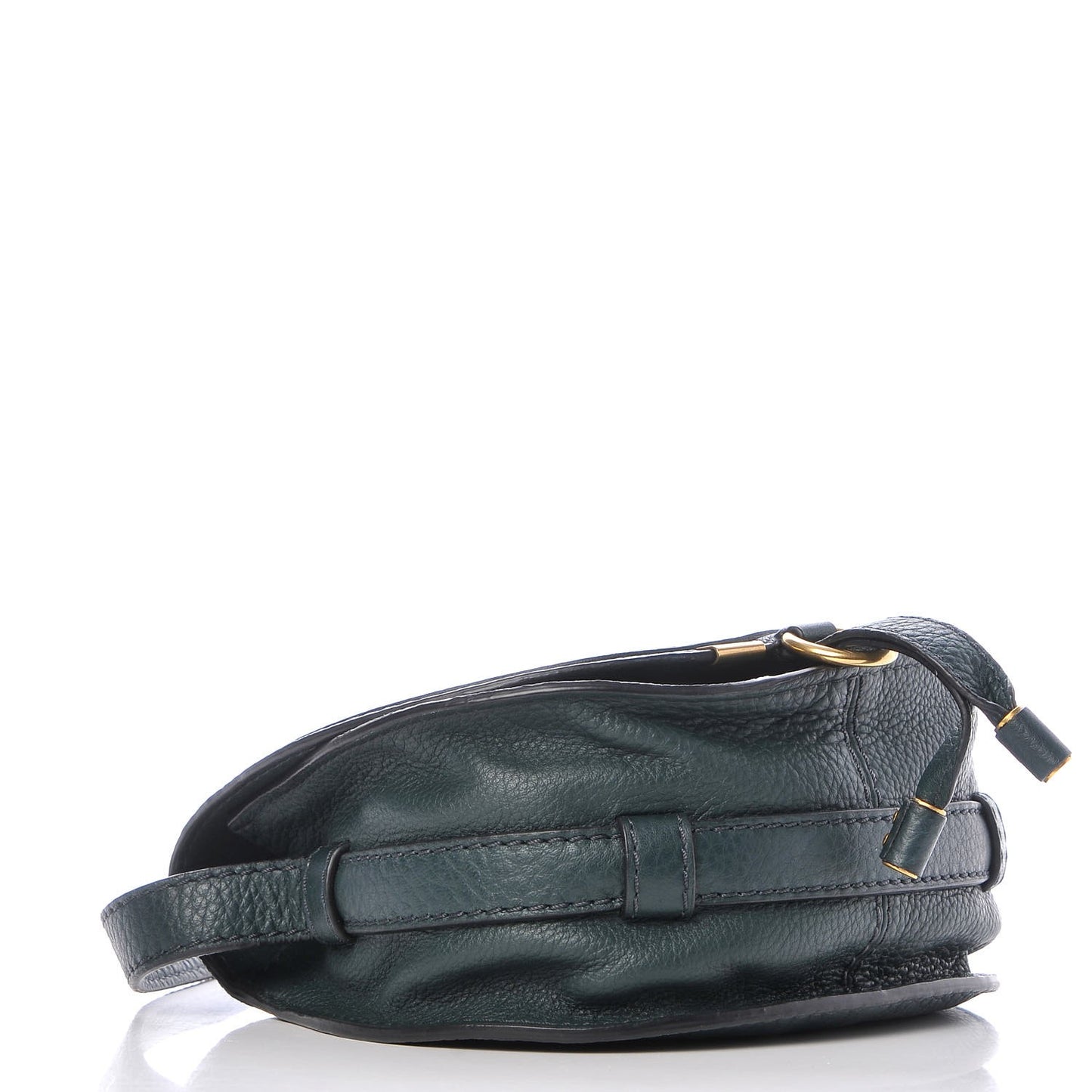Calfskin Mini Marcie Round Crossbody Bag Teal