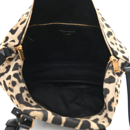 Saint Laurent Suede Leopard Print Camden Shopping Tote 5 of 11