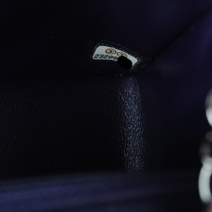 Chanel Lambskin Quilted Mini Rectangular Flap Dark Purple 7 of 7